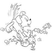 coloriage zin eclabousse de la peinture partout